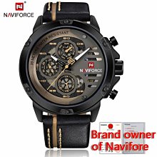 【潮裡潮氣】NAVIFORCE領翔新款男士運動手錶日曆防水時尚皮帶石英表男錶9104 歷史價格詳細信息