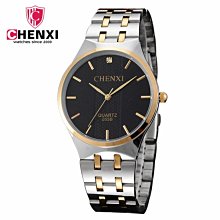 【潮鞋基地】CHENXI鋼帶腕錶男士歐美商務防水石英表爆款018C間金 歷史價格詳細信息