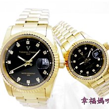 【幸福媽咪】Valentino Coupeau 范倫鐵諾 晶鑽時刻 時尚日期 金面 中金色 情人錶 F12171 歷史價格詳細信息