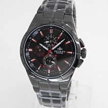 【 幸福媽咪 】DEVANO 帝凡諾 日本機芯 藍寶石 三眼計時 石英男錶 黑面紅刻 40mm型號: DV-5628MB 價格比較,價格查詢,歷史價格詳細信息