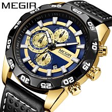 【潮裡潮氣】MEGIR美格爾男士手錶多功能時尚運動百搭腕錶石英表2096 價格比較,價格查詢,歷史價格詳細信息