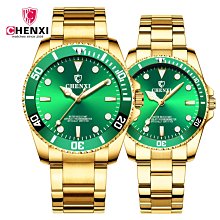 【潮鞋基地】CHENXI鋼帶腕錶男士歐美商務防水石英表爆款018C間金 歷史價格詳細信息