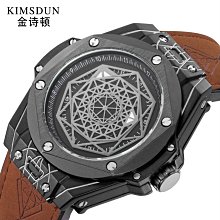 【潮裡潮氣】KIMSDUN/金詩頓旋轉滿天星空盤手錶男士時尚全自動機械表防水夜光男錶K-1216A 歷史價格詳細信息
