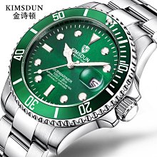 Kimsdun新款鑲鑽黑水鬼自動機械表時尚夜光男錶防水錶k-1268a矽膠【CICI穿搭設計室】 歷史價格詳細信息