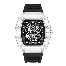 Kimsdun新款鑲鑽黑水鬼自動機械表時尚夜光男錶防水錶k-1268a矽膠【CICI穿搭設計室】 歷史價格詳細信息