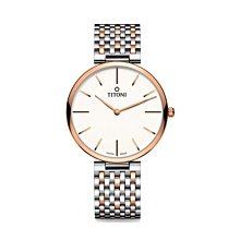 「官方授權」TITONI 梅花錶 女 空中霸王系列 典雅簡約皓石機械腕錶-29mm (23743S-581) 歷史價格詳細信息