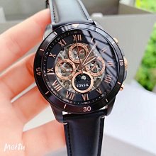 【FOSSIL】ME3118 領航員 鏤空視窗典雅腕錶機械錶 黑 44mm 歷史價格詳細信息