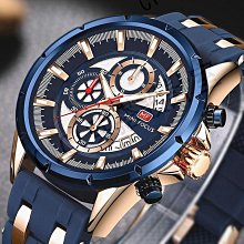 MINI FOCUS福克斯手錶石英錶時尚潮流假三眼防水皮錶帶MF0007G 歷史價格詳細信息