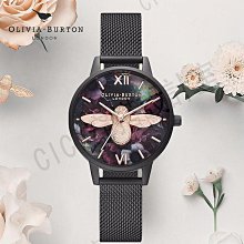 Olivia Burton 英國設計師品牌 Fine Art 花卉黑面紫丁香灰皮帶腕錶 OB16AD11 公司貨 歷史價格詳細信息