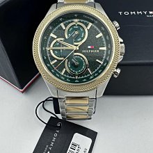 Tommy Hilfiger 黑鋼 x 黑色三眼 x 黑色不鏽鋼腕錶 (1791611) 歷史價格詳細信息