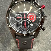 MASERATI 瑪莎拉蒂 三眼計時 皮革時尚男錶(R8871642001) 歷史價格詳細信息