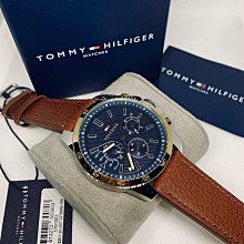 【Tommy Hilfiger】藍框 藍面 三眼日期顯示 紅色秒針 藍色不鏽鋼錶帶(1791789) 歷史價格詳細信息