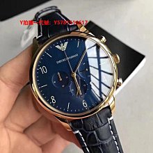 EMPORIO ARMANI 時尚典範紳士日期腕錶-銀X黑 歷史價格詳細信息