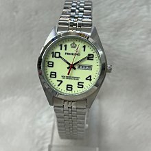 【 幸福媽咪 】送禮首選_PROKING 皇冠 日本機芯  防水不鏽鋼石英女錶 銀面 25mm 歷史價格詳細信息