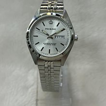 【 幸福媽咪 】送禮首選_PROKING 皇冠 日本機芯  防水不鏽鋼石英女錶 銀面 25mm 歷史價格詳細信息