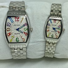 迪凡雅登 defaden 酒桶型 彩色阿拉伯數字 普普風 對錶 歷史價格詳細信息