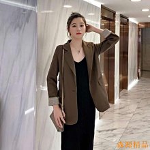 瑤瑤小鋪【氣質小西裝】時尚小西服 修身外套 長袖上衣  韓版 修身外套 顯瘦英倫風職業西裝外套 女早秋裝 歷史價格詳細信息