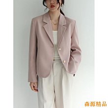 瑤瑤小鋪chic外套 女生西裝 外套 英倫風短板外套 寬鬆西裝 小個子上衣 2色入 歷史價格詳細信息