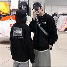 THE NORTH FACE 北面圓領衛衣小熊聯名長袖T恤男女情侶款寬鬆圓領公仔印花運動衫無帽上衣外穿長袖衛衣網紅潮牌套頭打底衫外套 77923 歷史價格詳細信息