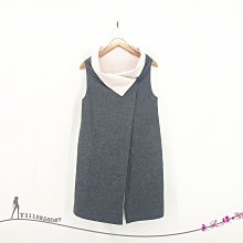 【199元起標無底價～全新➽精選商品】粉紅&深灰雙面可穿有口袋質優毛呢長版背心 歷史價格詳細信息