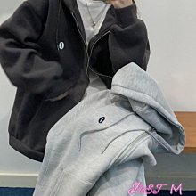 粉色加絨加厚衛衣女秋冬韓版waitmore連帽寬松學生開衫外套ins潮超夯 精品 歷史價格詳細信息