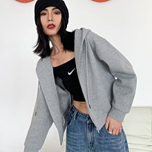 連帽衛衣女春韓版寬松設計感小眾百搭薄款小個子短款開衫外套-餘登米女裝 歷史價格詳細信息