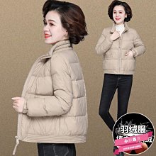 羽絨服 輕薄羽絨服 中老年輕薄羽絨內膽女無領2023年新款寬松圓領短款保暖內搭媽媽裝 歷史價格詳細信息