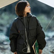 春秋新款日系情侶衝鋒衣休閒時尚連帽夾克戶外簡約防風防水外套 歷史價格詳細信息