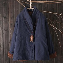 復古藝文盤扣立領羽絨棉服女寬鬆加厚百搭保暖麵包服外套棉襖 歷史價格詳細信息