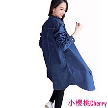 牛仔外套女學生2023春秋韓版新款寬松BF百搭大口袋中長款工裝上衣-格林賣場 歷史價格詳細信息