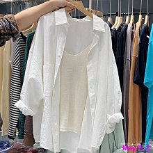 外套女夏衣法式襯衫慵懶風2023白色外搭洋氣設計感襯衣-格林賣場 歷史價格詳細信息
