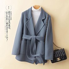 雙面黑色羊毛呢外套女中長版秋冬季2023年新款小個子鬥篷羊絨衣 歷史價格詳細信息