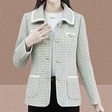 小香風粗花呢外套 春秋新款女復古法式短版上衣 氣質休閒外套~~微微服飾 歷史價格詳細信息