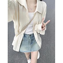 外套女夏衣法式襯衫慵懶風2023白色外搭洋氣設計感襯衣-格林賣場 歷史價格詳細信息