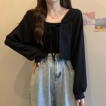 設計感小眾薄款防曬上衣女春大碼胖mm寬松百搭燈籠袖短款開衫外套 價格比較,價格查詢,歷史價格詳細信息