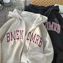 連帽衛衣女拉鏈開衫秋冬BF休閒運動上衣寬鬆百搭加絨衛衣外套流行女裝服飾衣服服裝休閒服《AB02067》《購物趣》 歷史價格詳細信息
