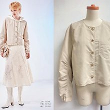 ※funnyy_lee※ KAO MEIFEN 高美芬 2023秋冬 全新 米色/黑色 抓皺袖 排釦風衣外套 M~XL 價格比較,價格查詢,歷史價格詳細信息