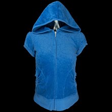 Juicy Couture 美國品牌甜美柔軟Velour 天鵝絨連帽微公主袖，金色拉鍊三連愛心長袖休閒外套，灰色粉色都是S號???? 歷史價格詳細信息
