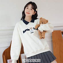 可愛 polo領 粉色條紋 毛衣 2024新款 秋冬 學生 慵懶風 奶系 溫柔 針織上衣 歷史價格詳細信息