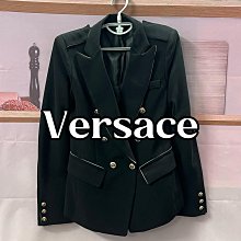 H545Versace/范思哲女西裝西服外套古著孤品藏藍色vintage女西裝 歷史價格詳細信息