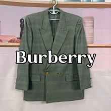 H371Burberry/巴寶莉品牌男西裝古著孤品BBR男士墨藍色西服外套上衣vintag 歷史價格詳細信息
