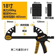 快速木工夾18吋450mm/金屬導軌正夾反推兩用 851-CF18 歷史價格詳細信息