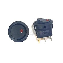 3腳 12V 20A 汽車改裝開關 LED霧燈 撥柄 搖臂 鈕子開關 帶保護罩-雅緻家居 歷史價格詳細信息