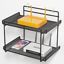 電視機頂盒置物架免打孔壁掛牆上無線路由器收納盒wifi投影儀支架 歷史價格詳細信息