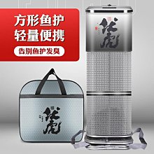 塗膠魚護長方形彩色漁護尼龍編織摺疊魚護網釣箱魚護防掛速幹網兜【台灣公司免稅開發票】 歷史價格詳細信息