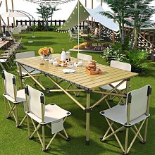 戶外折疊桌-20片加網兜120*55*50(蛋捲桌/置物網/收納網/鋁合金戶外摺疊桌/野餐桌/露營折疊桌/擺攤桌) 歷史價格詳細信息