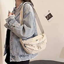 日系尼輕量戶外斜背包2024新款大容量網兜通勤包休閒運動斜背包女-李李 韓國女裝 歷史價格詳細信息