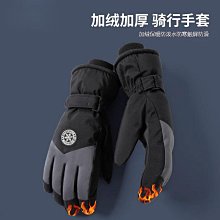 滑雪手套女冬季騎行防風防寒加絨厚棉冬電動車玩雪騎車保暖手套男 歷史價格詳細信息