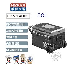 【禾聯HERAN】50L微電腦雙溫控行動冰箱 HPR-50AP01S 露營冰箱 隨身小冰箱 移動式冰箱 歷史價格詳細信息