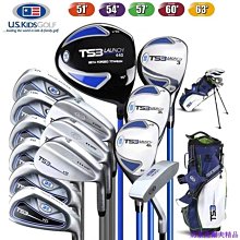 高爾夫球桿青少年新款uskids職業碳素套裝USK男女孩兒童TS5全套桿 歷史價格詳細信息